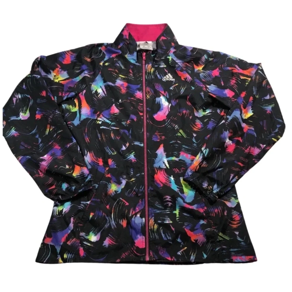 ADIDAS • Windbreaker Jacket Track Gym Workout Coverup